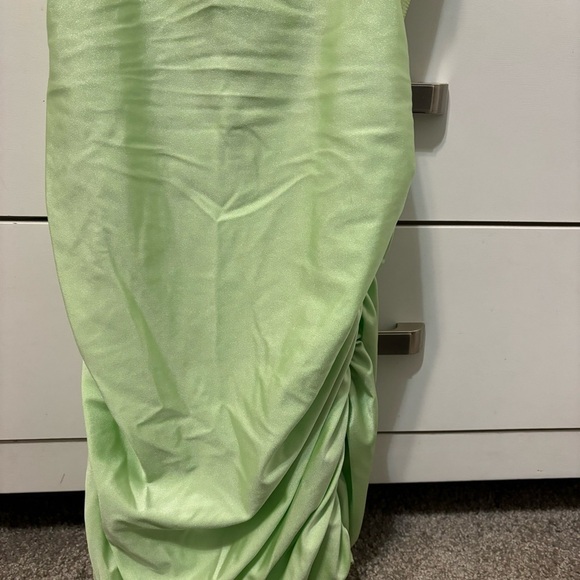 Lucy In The Sky Green Sparkly Mini Dress - Picture 5 of 8